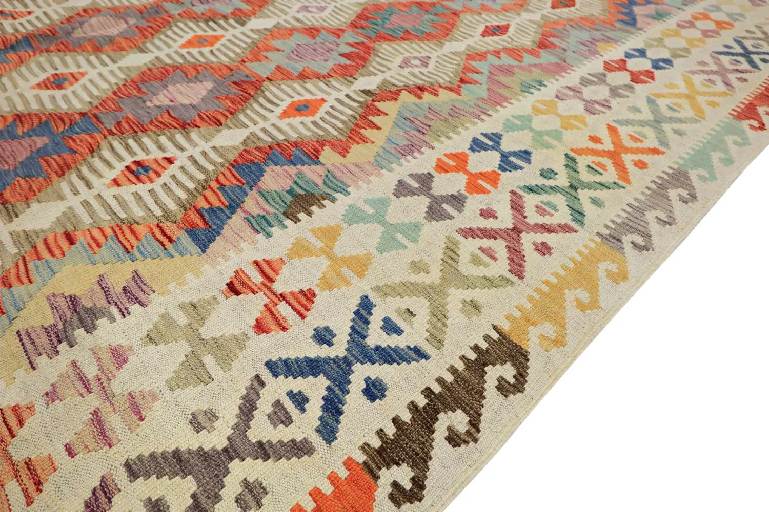 Keleti Szőnyeg - Vegi Kelim Hand Woven - 202 x 293 cm