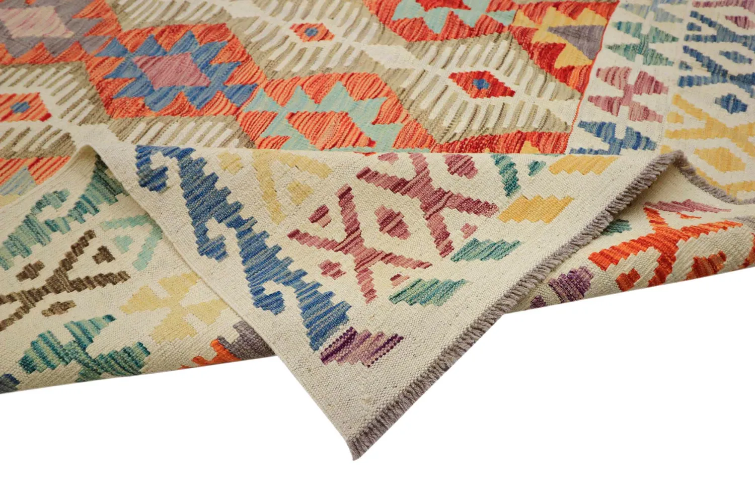 Keleti Szőnyeg - Vegi Kelim Hand Woven - 202 x 293 cm