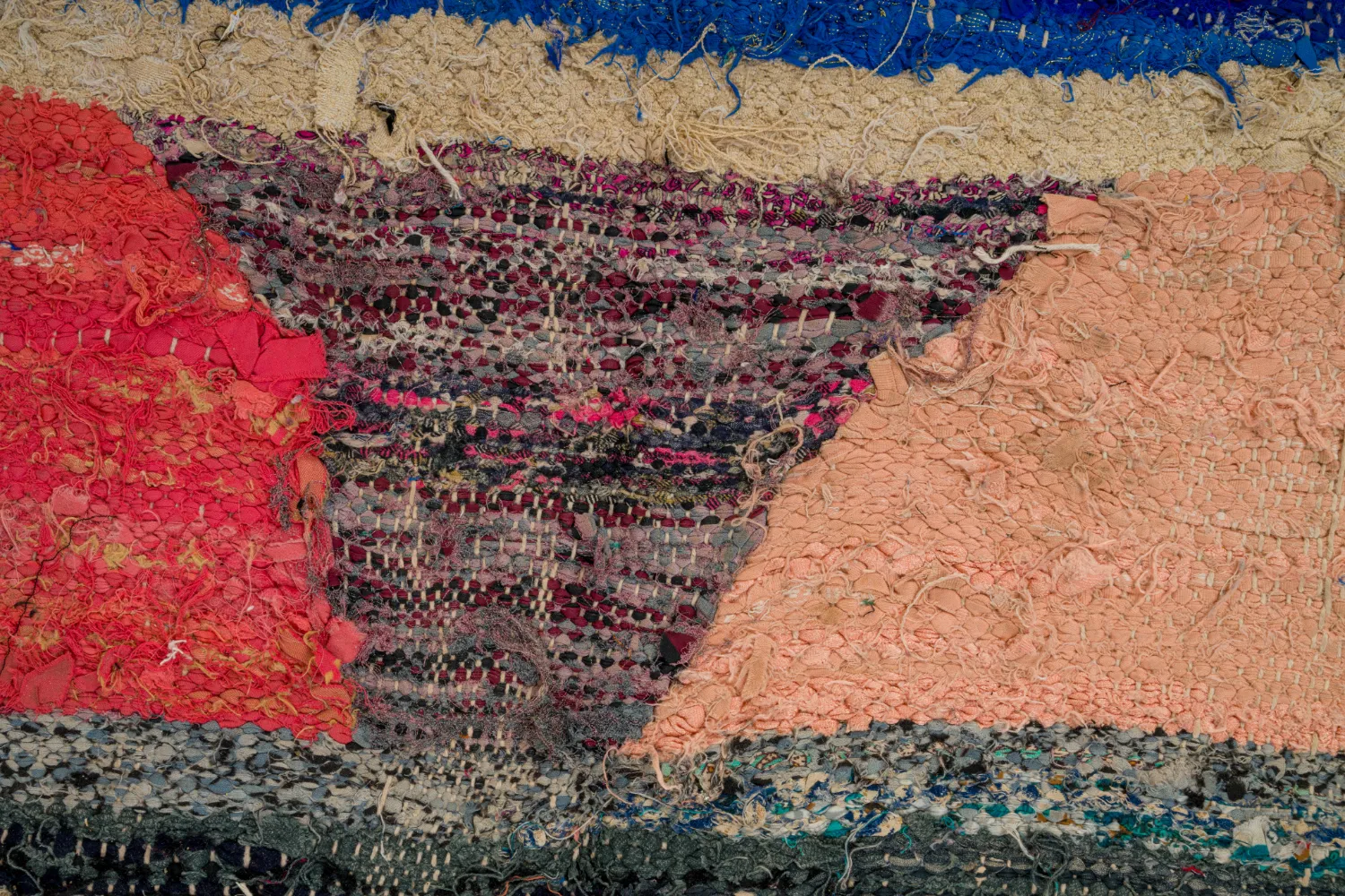 Marokkói Boucherouite szőnyeg 135 x 270 cm
