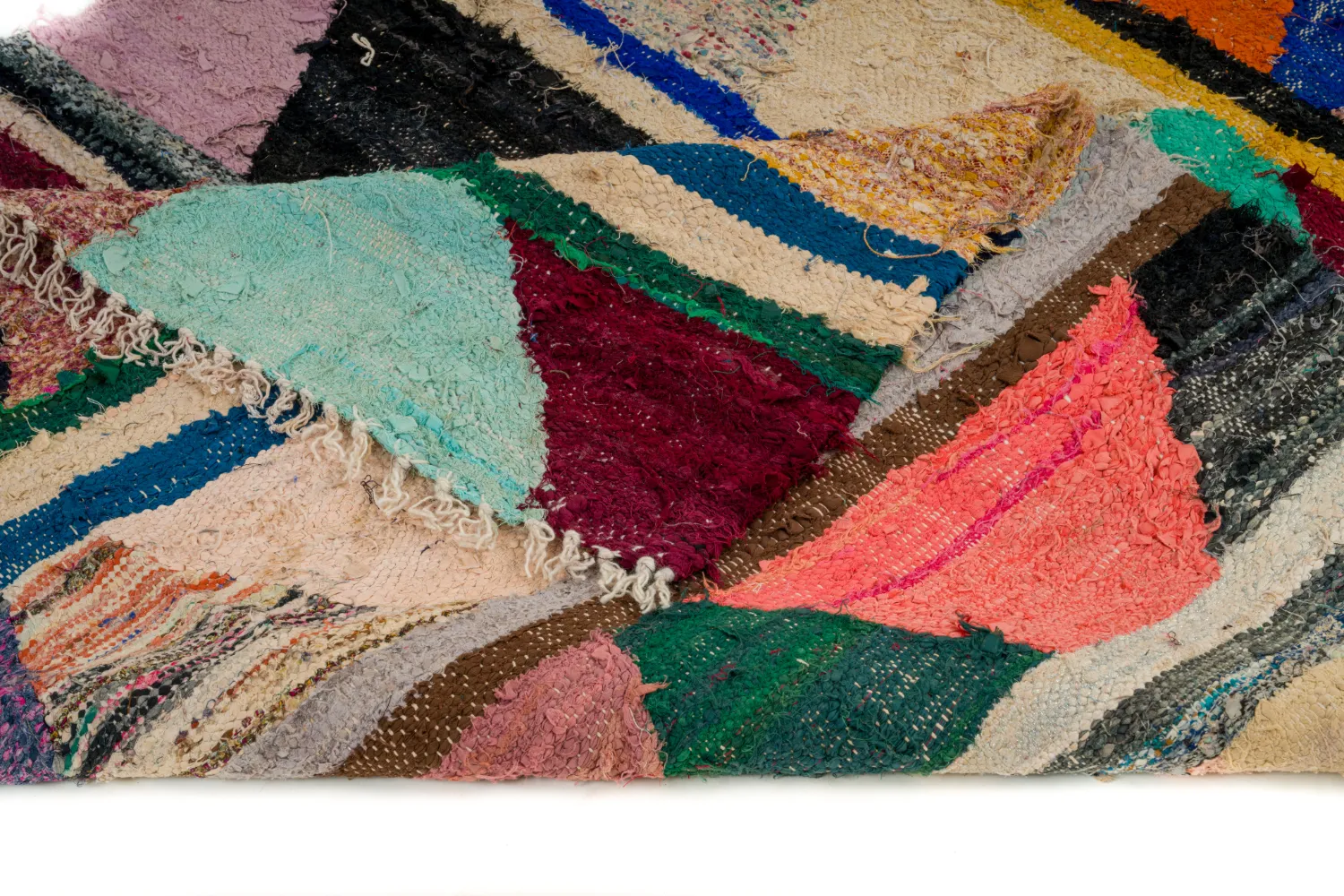 Marokkói Boucherouite szőnyeg 135 x 270 cm