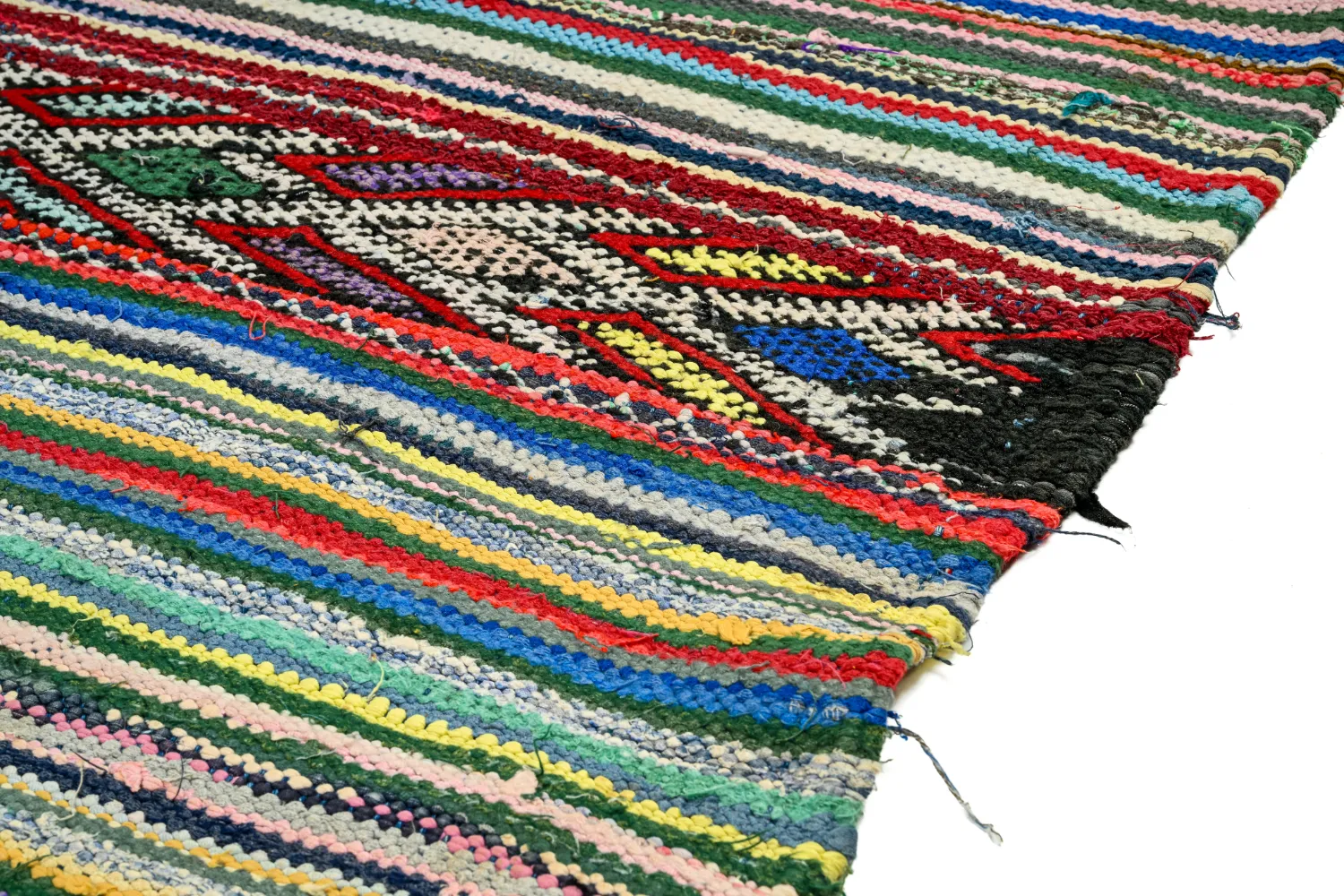 Marokkói Boucherouite szőnyeg 150 x 340 cm