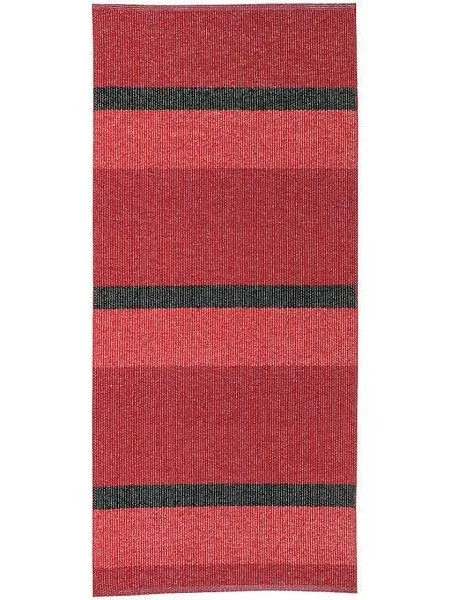 Plasztik szőnyegek - Horredsmattan Block metallic (piros)