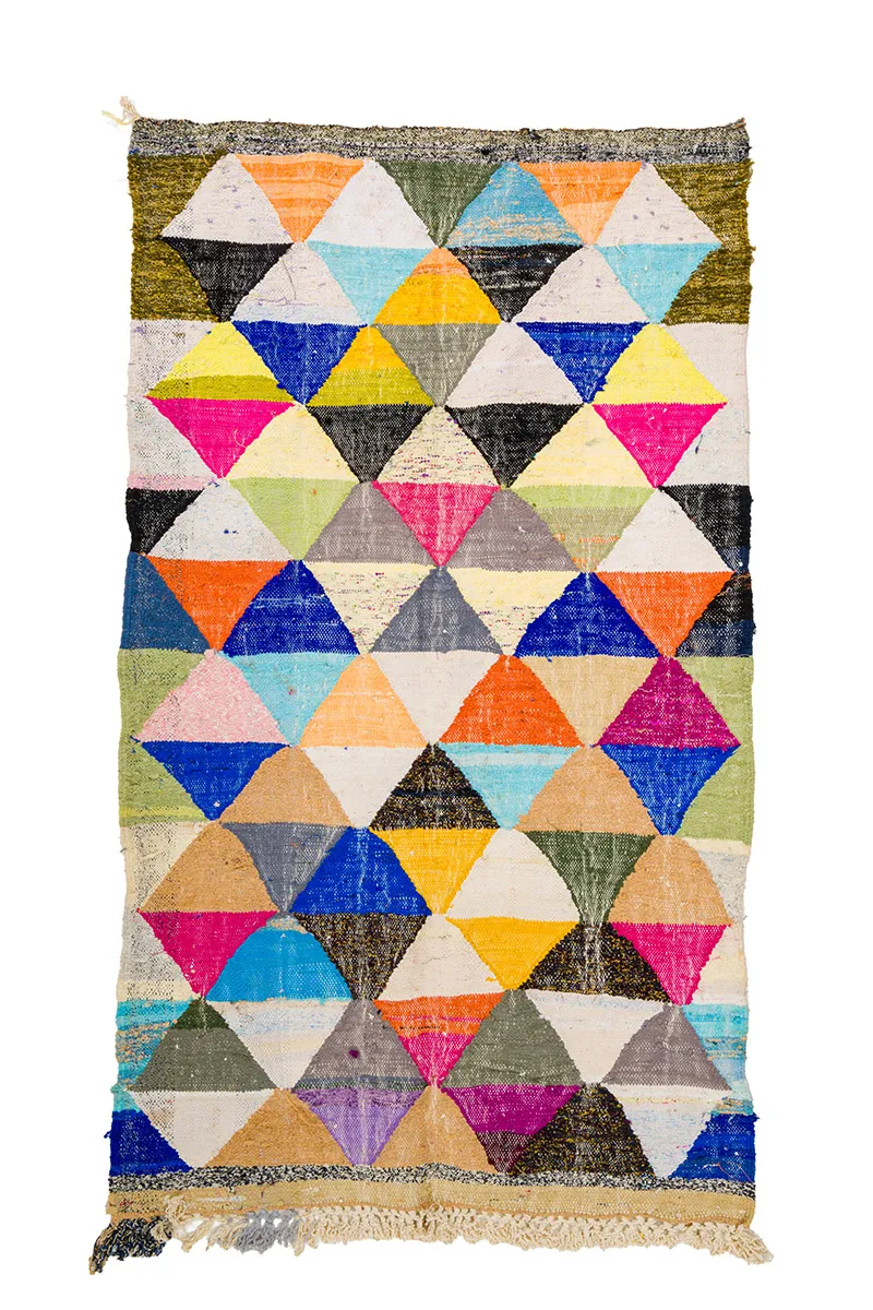 Marokkói Boucherouite szőnyeg 135 x 230 cm