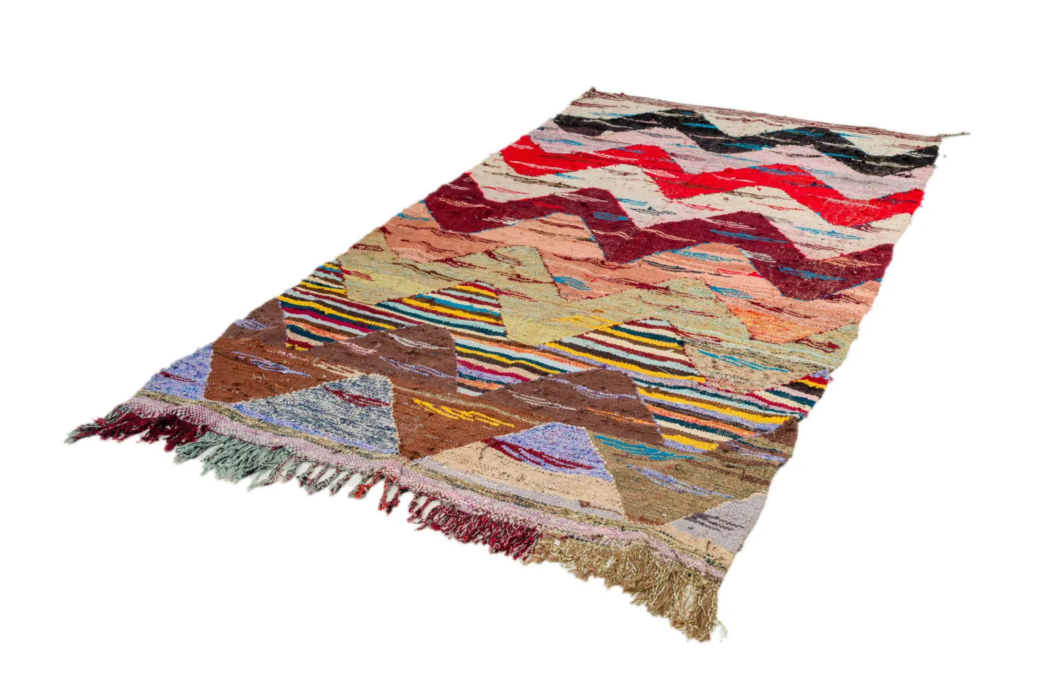 Marokkói Boucherouite szőnyeg 160 x 295 cm