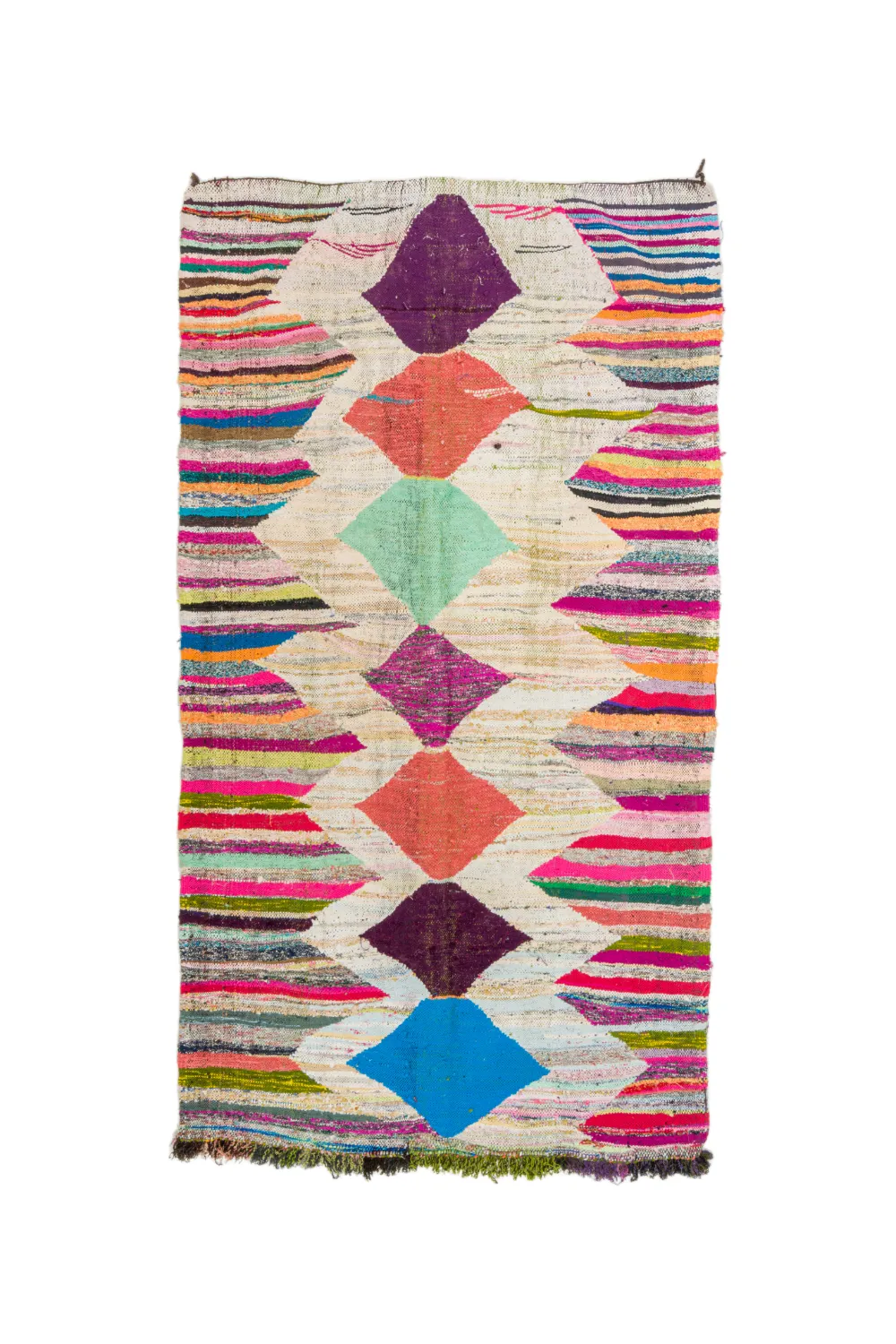 Marokkói Boucherouite szőnyeg 140 x 255 cm