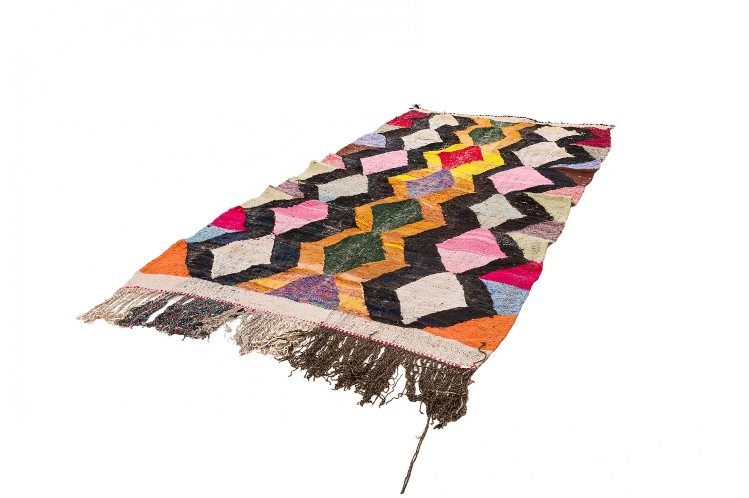 Marokkói Boucherouite szőnyeg 150 x 305 cm