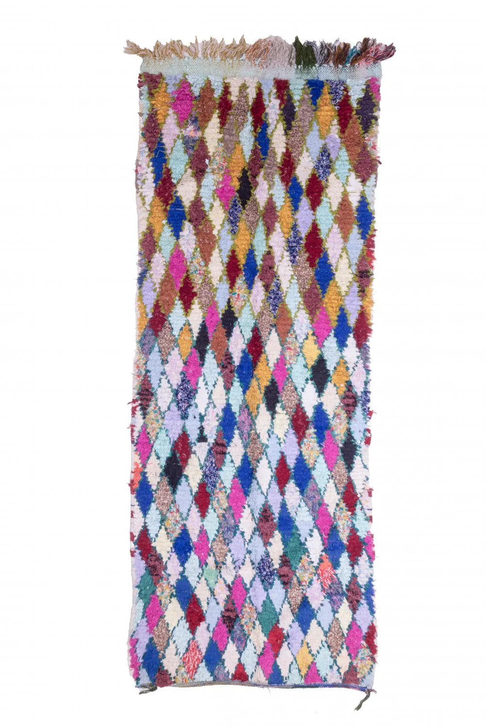 Marokkói Boucherouite szőnyeg 280 x 105 cm