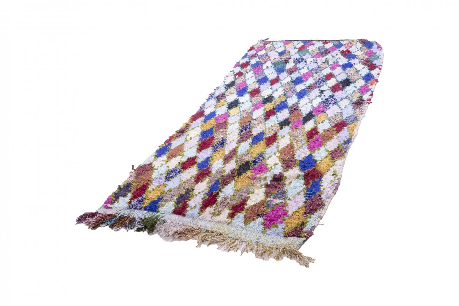 Marokkói Boucherouite szőnyeg 280 x 105 cm