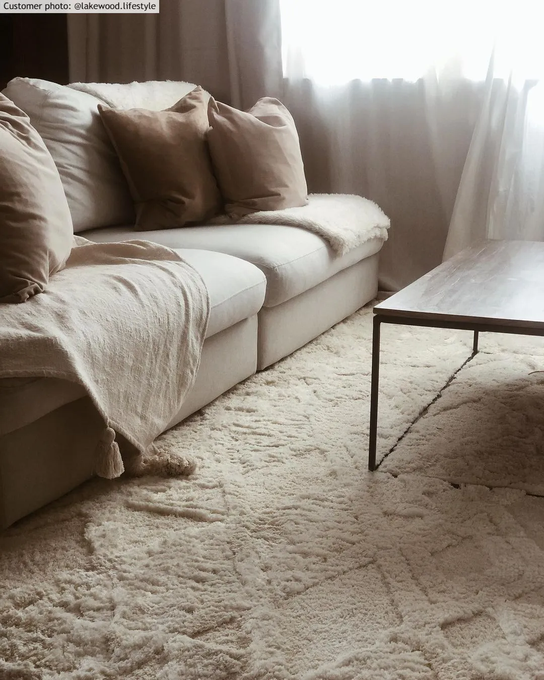 Shaggy szőnyeg - Rostock (offwhite)