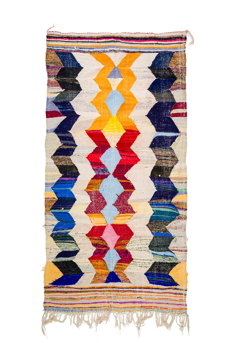 Marokkói Boucherouite szőnyeg 155 x 325 cm