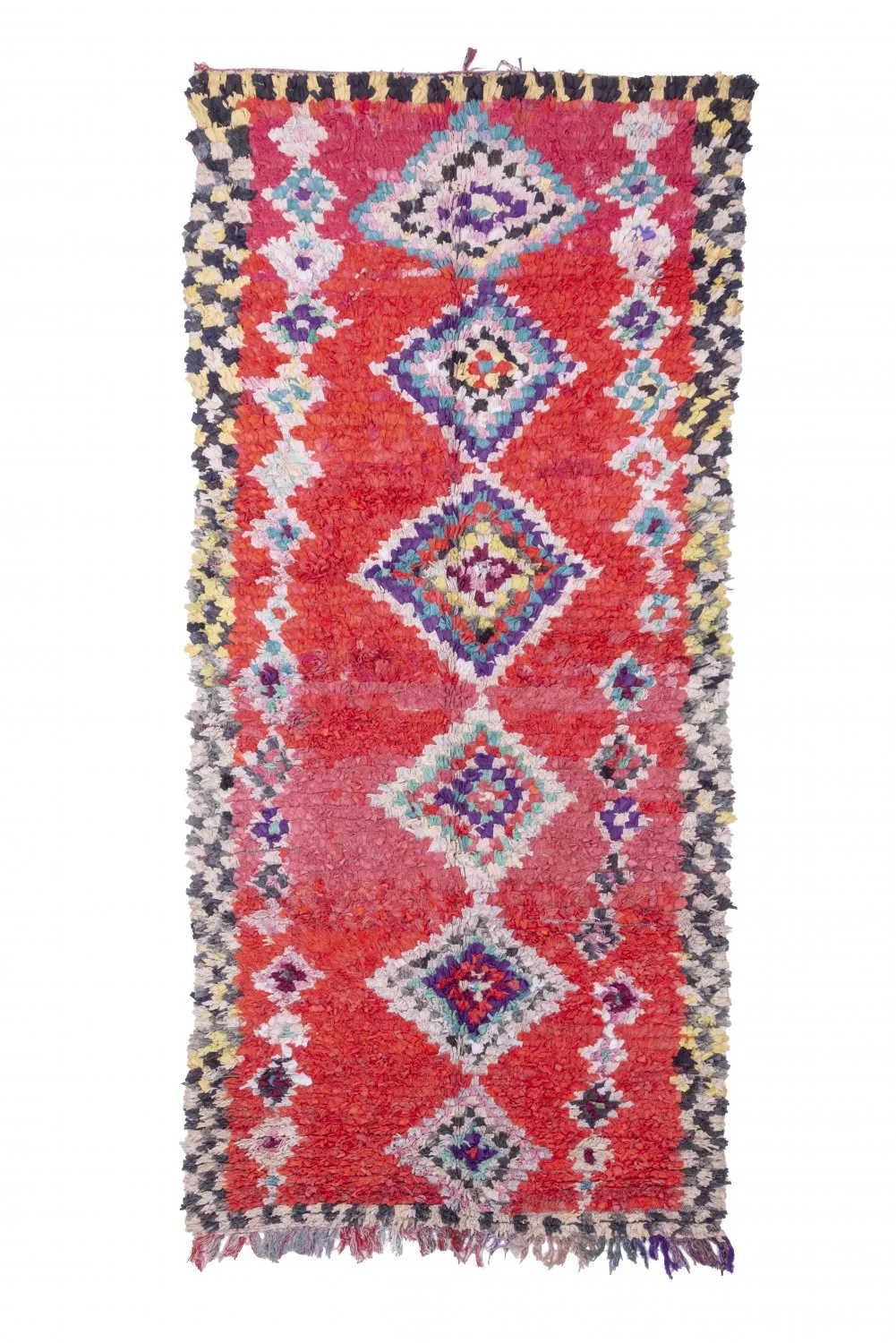 Marokkói Boucherouite szőnyeg 220 x 125 cm