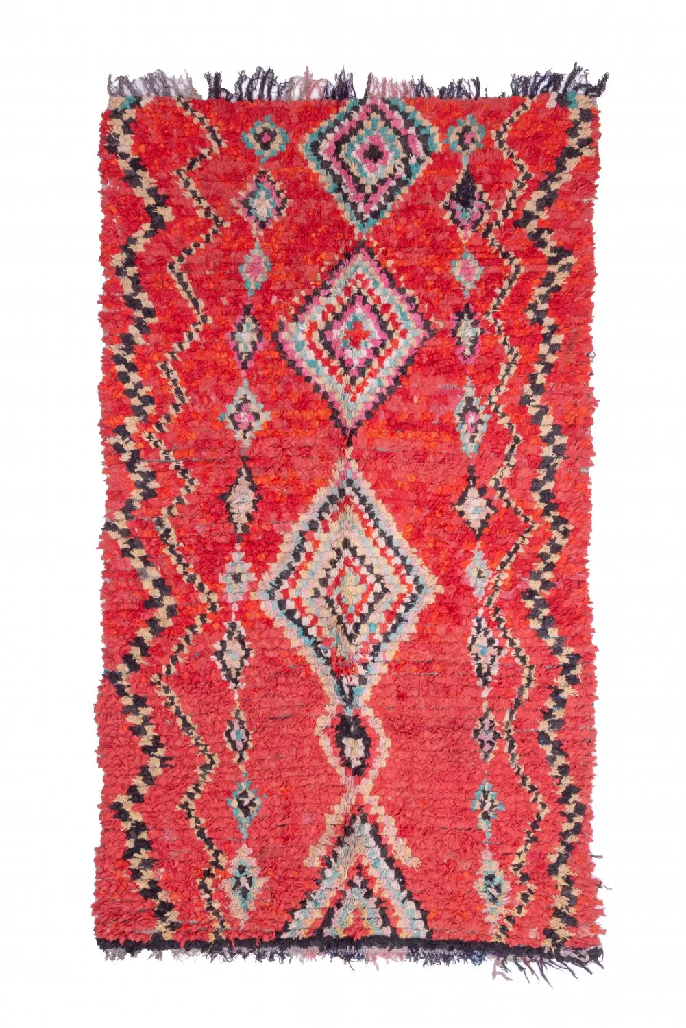 Marokkói Boucherouite szőnyeg 265 x 150 cm