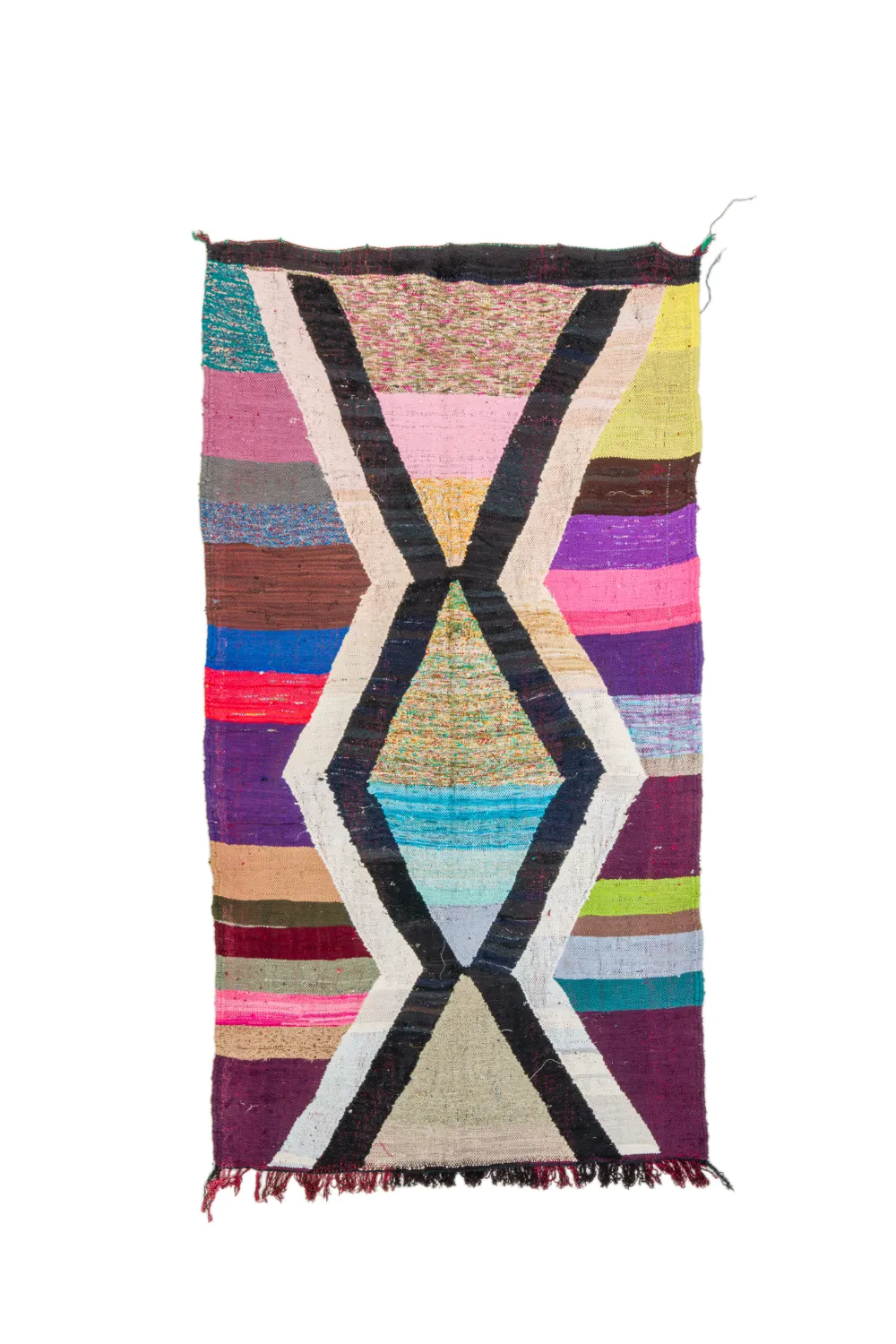 Marokkói Boucherouite szőnyeg 135 x 255 cm