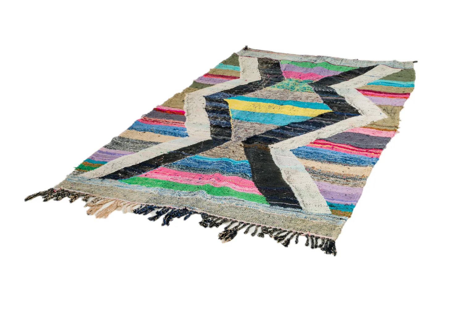 Marokkói Boucherouite szőnyeg 130 x 220 cm