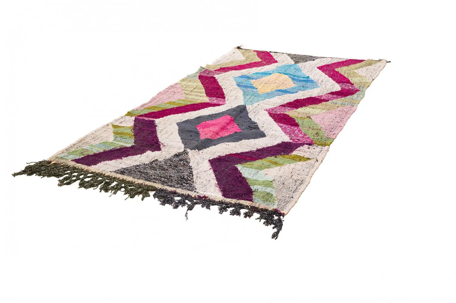 Marokkói Boucherouite szőnyeg 130 x 240 cm