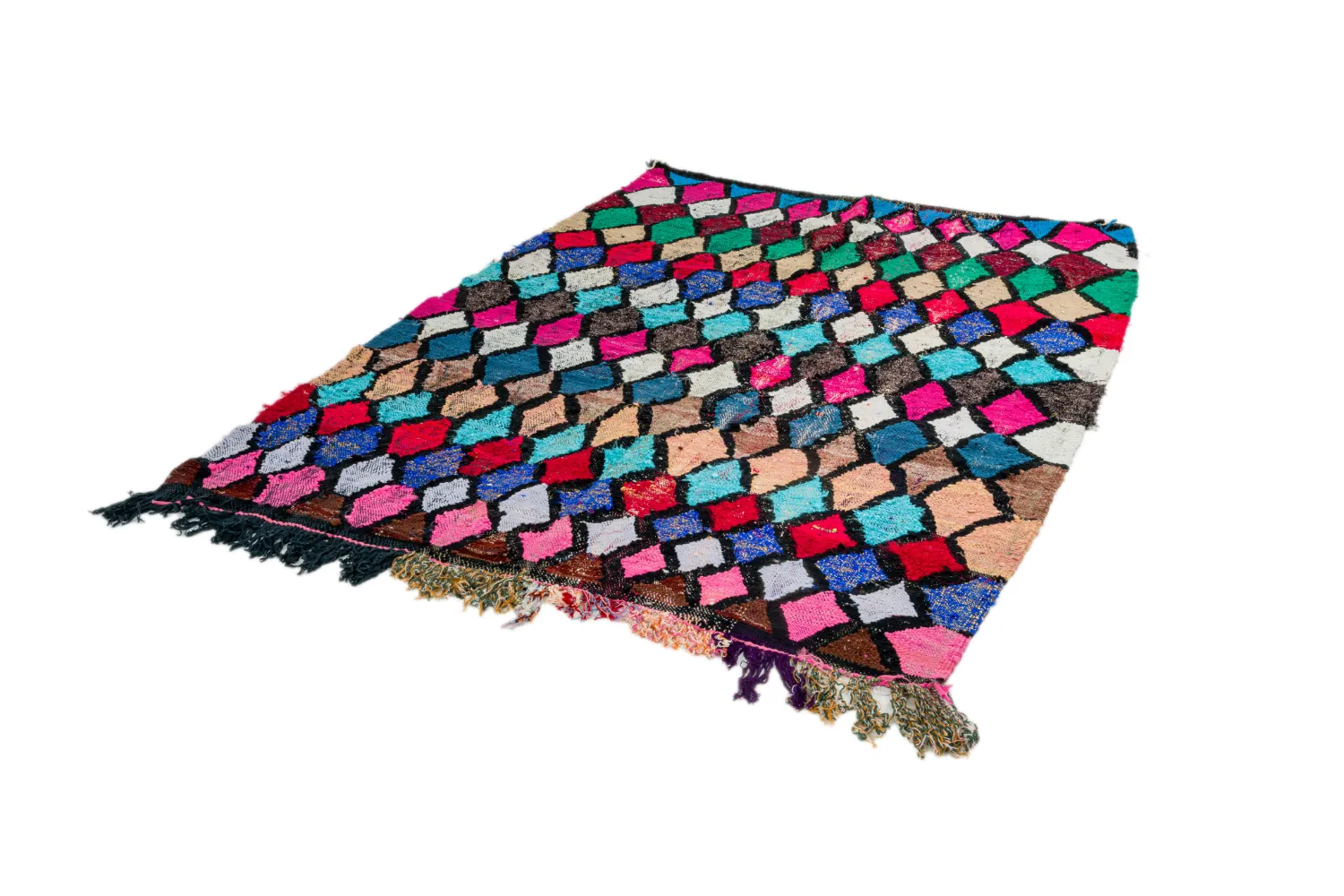 Marokkói Boucherouite szőnyeg 155 x 205 cm