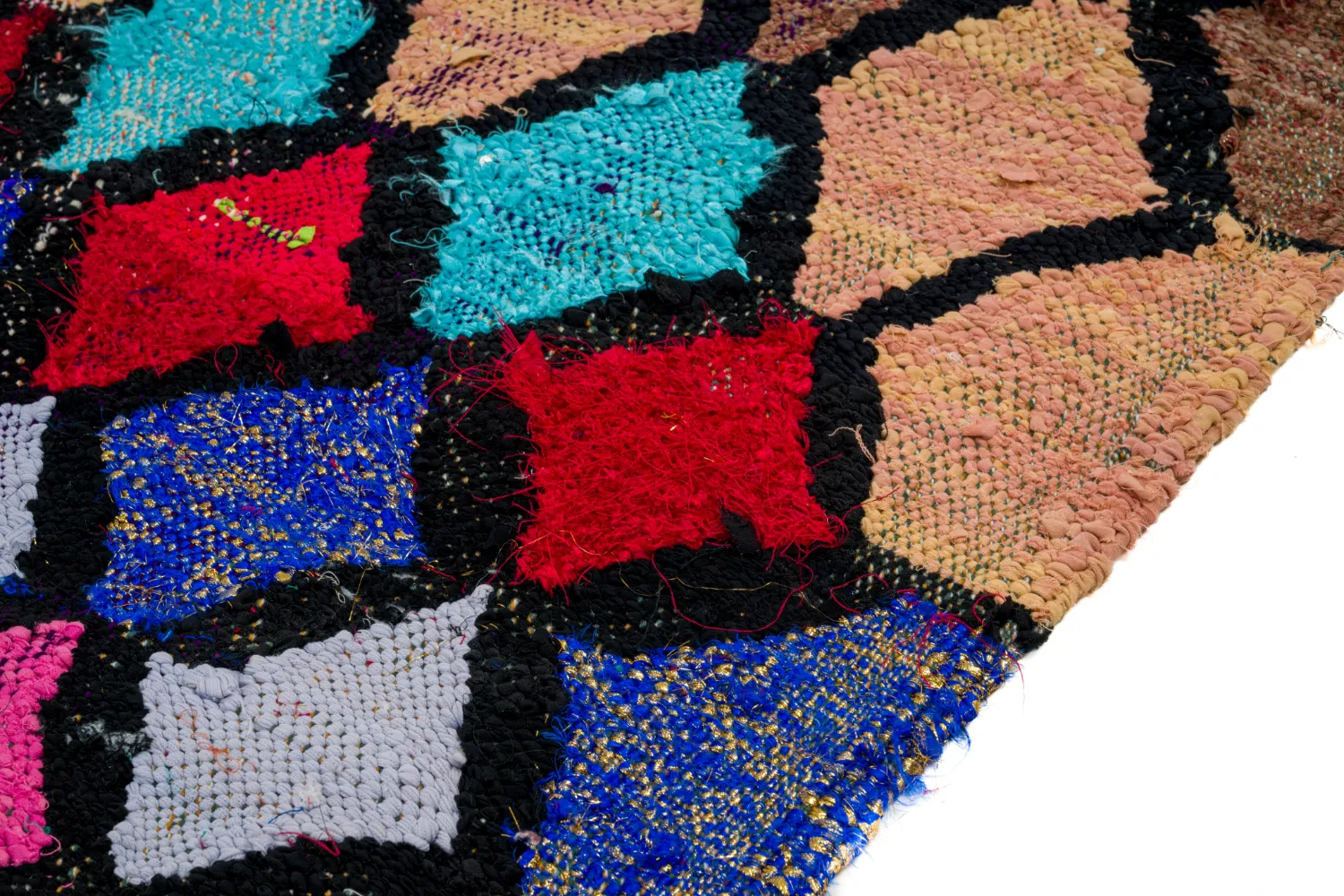 Marokkói Boucherouite szőnyeg 155 x 205 cm