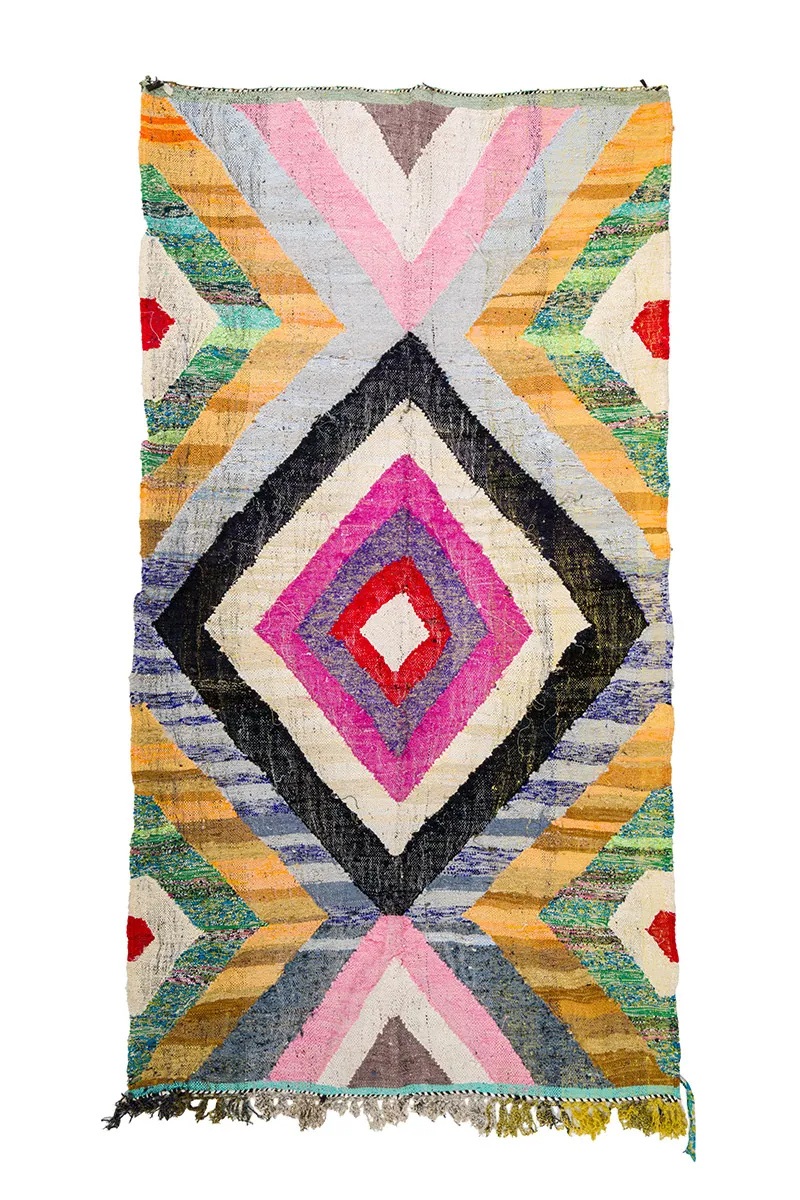 Marokkói Boucherouite szőnyeg 155 x 285 cm