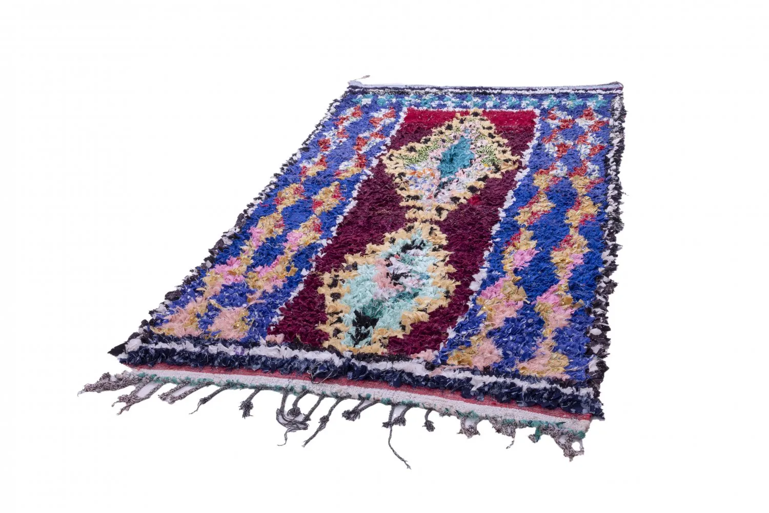 Marokkói Boucherouite szőnyeg 245 x 135 cm
