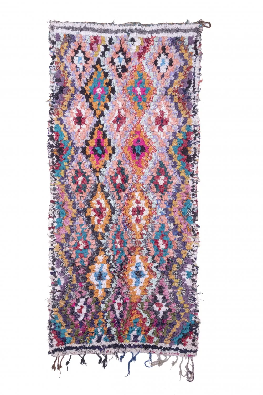 Marokkói Boucherouite szőnyeg 275 x 120 cm