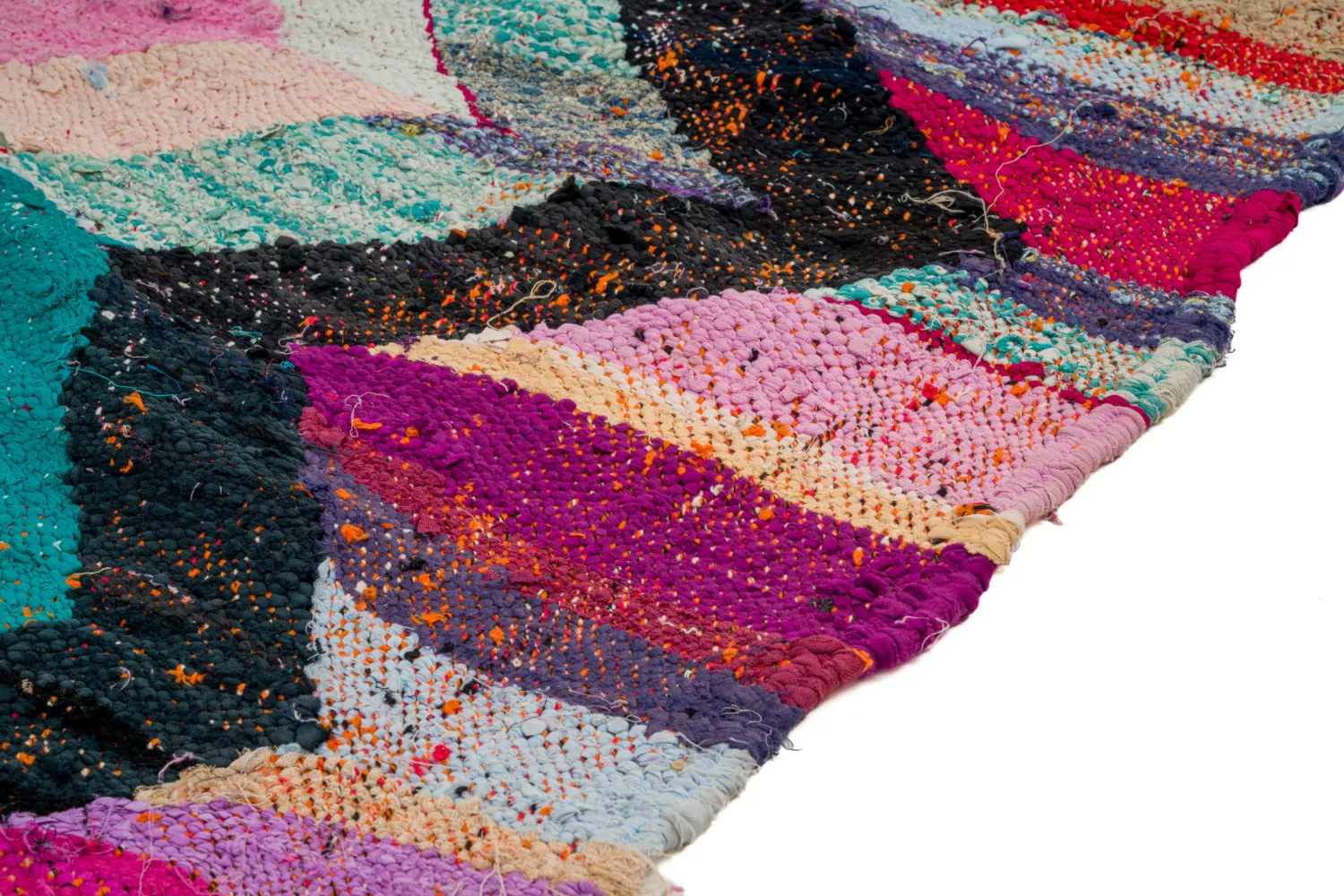 Marokkói Boucherouite szőnyeg 130 x 235 cm