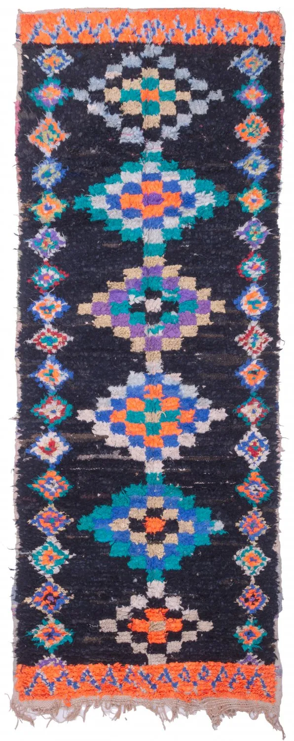 Marokkói Boucherouite szőnyeg 330 x 115 cm