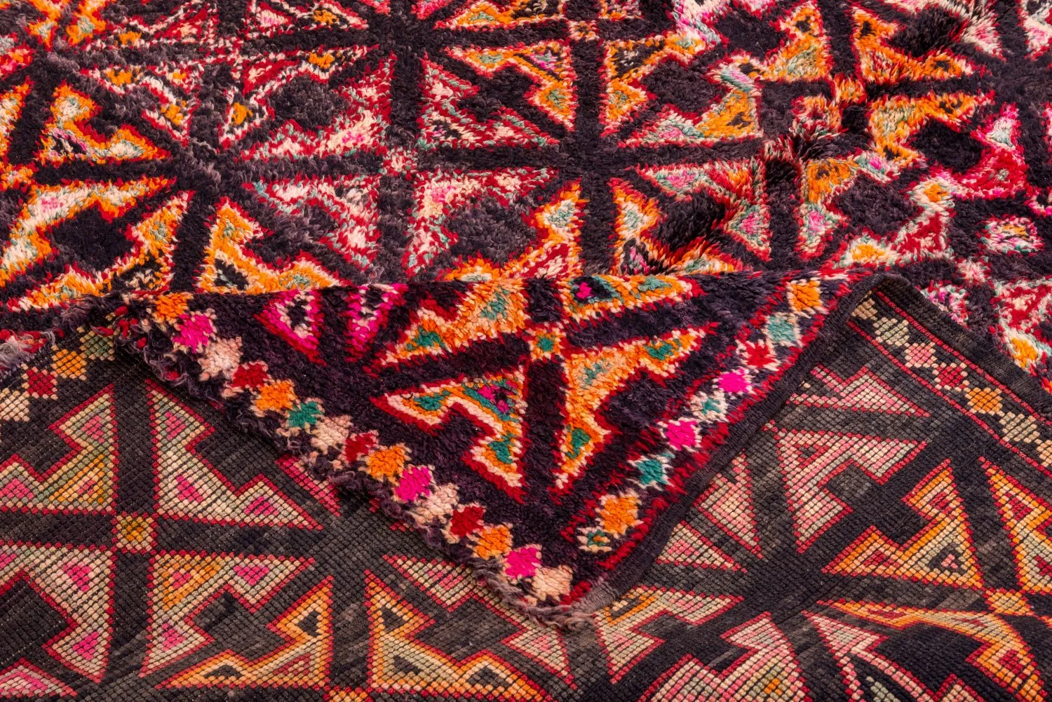 Marokkói Azilal Kelim szőnyeg 285 x 190 cm