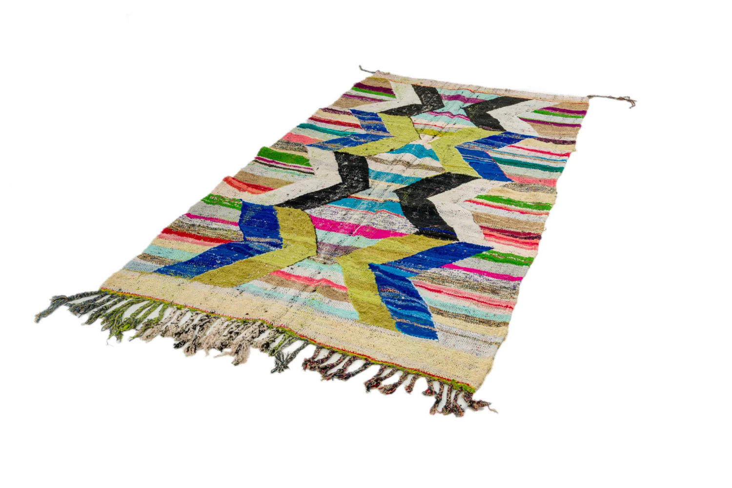 Marokkói Boucherouite szőnyeg 135 x 250 cm