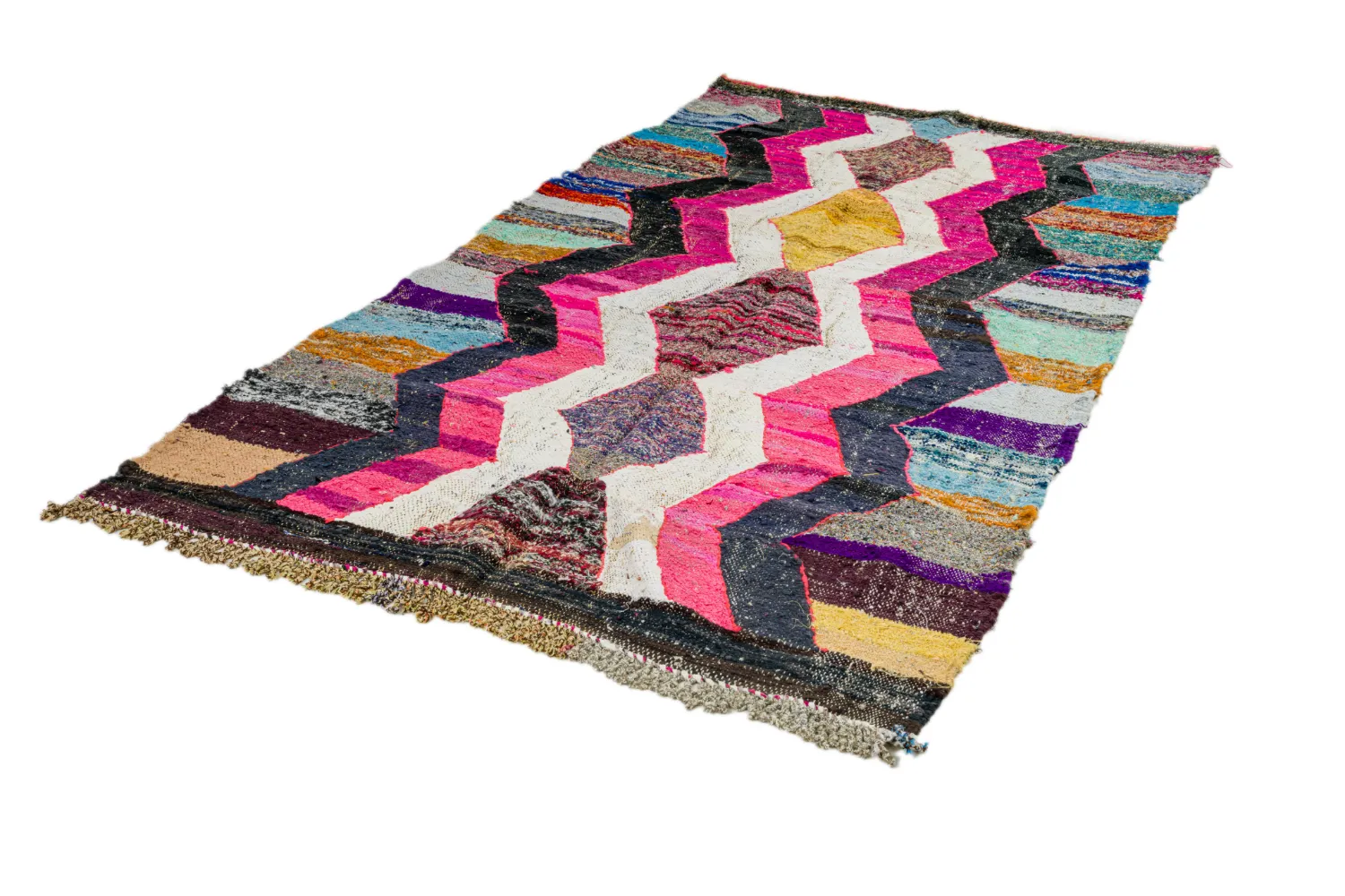 Marokkói Boucherouite szőnyeg 150 x 255 cm