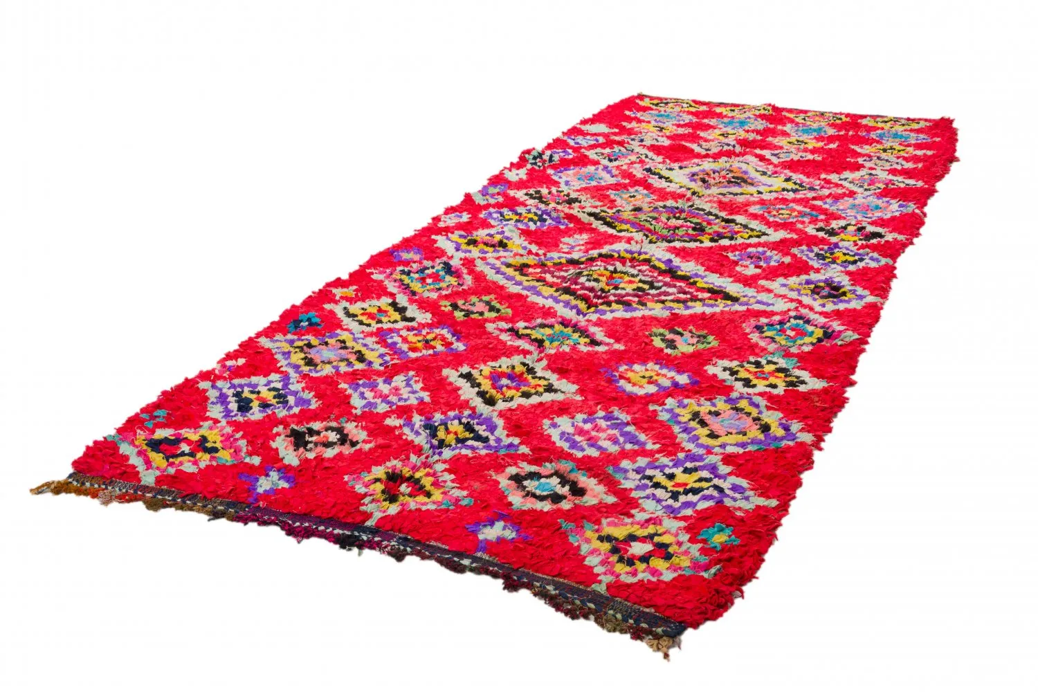 Marokkói Boucherouite szőnyeg 320 x 130 cm