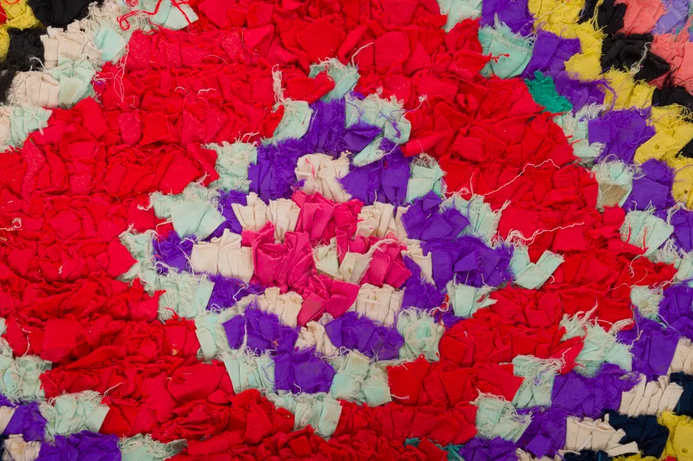 Marokkói Boucherouite szőnyeg 320 x 130 cm