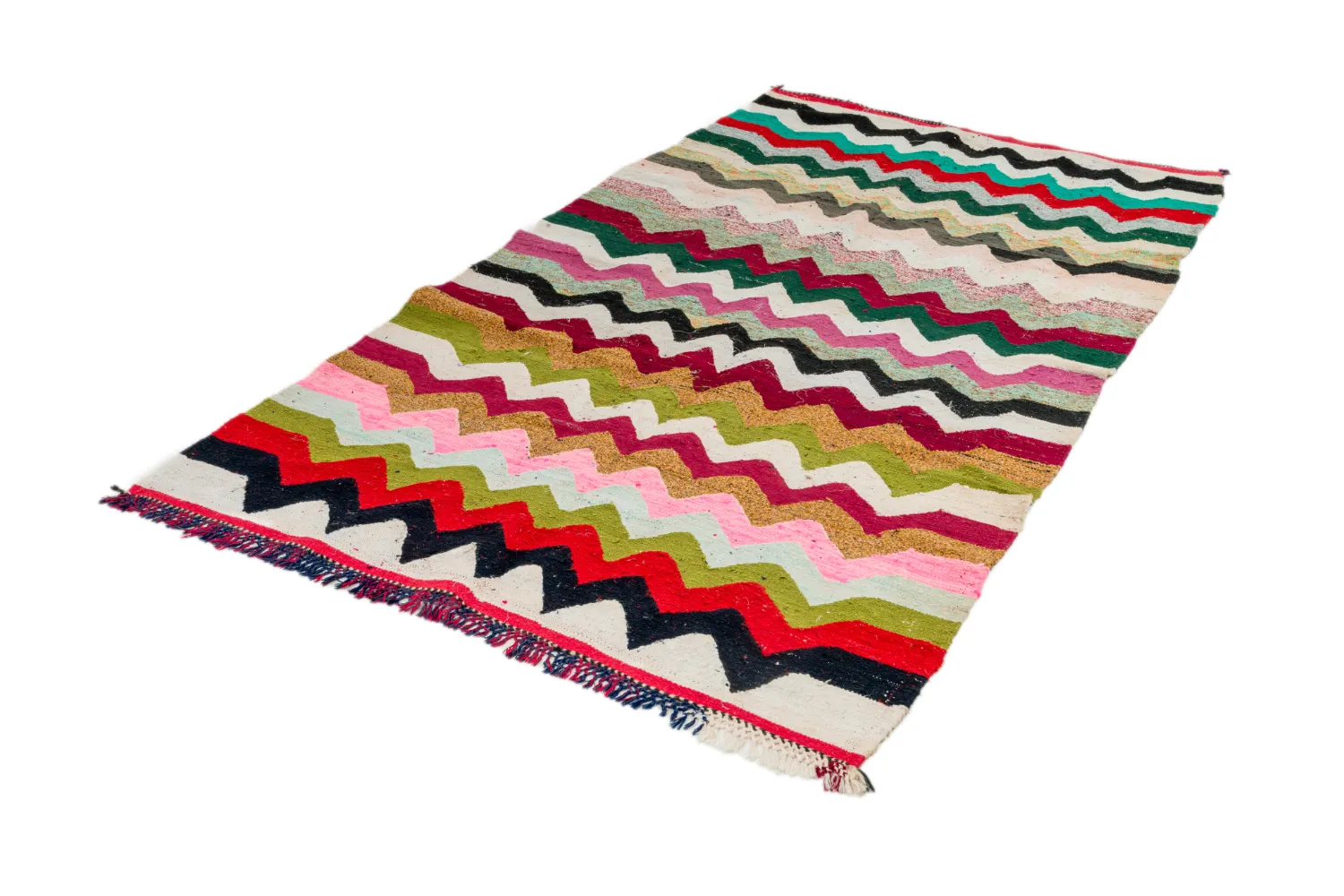 Marokkói Boucherouite szőnyeg 120 x 235 cm