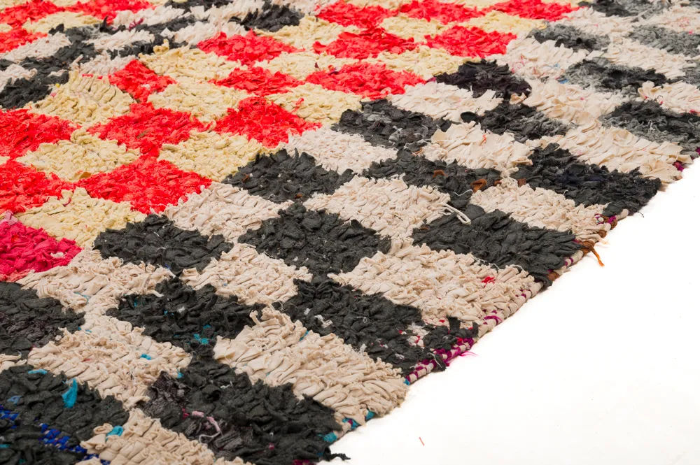 Marokkói Boucherouite szőnyeg 360 x 125 cm