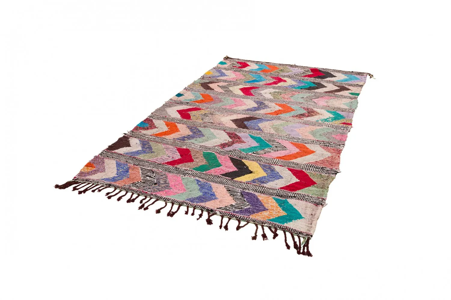 Marokkói Boucherouite szőnyeg 150 x 275 cm