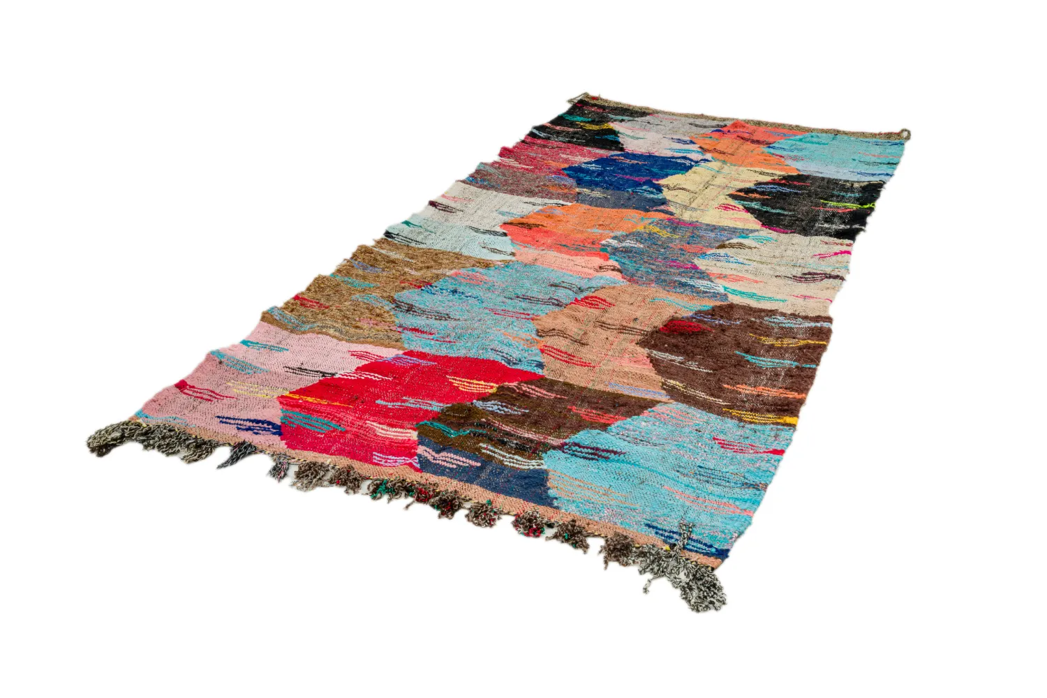 Marokkói Boucherouite szőnyeg 135 x 265 cm