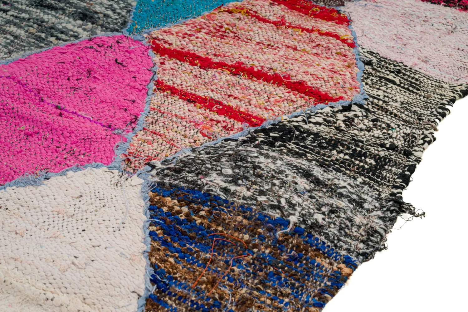 Marokkói Boucherouite szőnyeg 125 x 225 cm