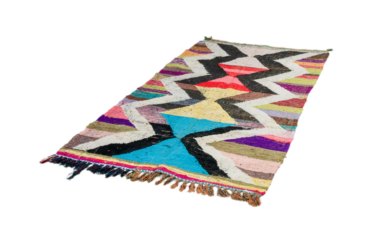 Marokkói Boucherouite szőnyeg 125 x 225 cm