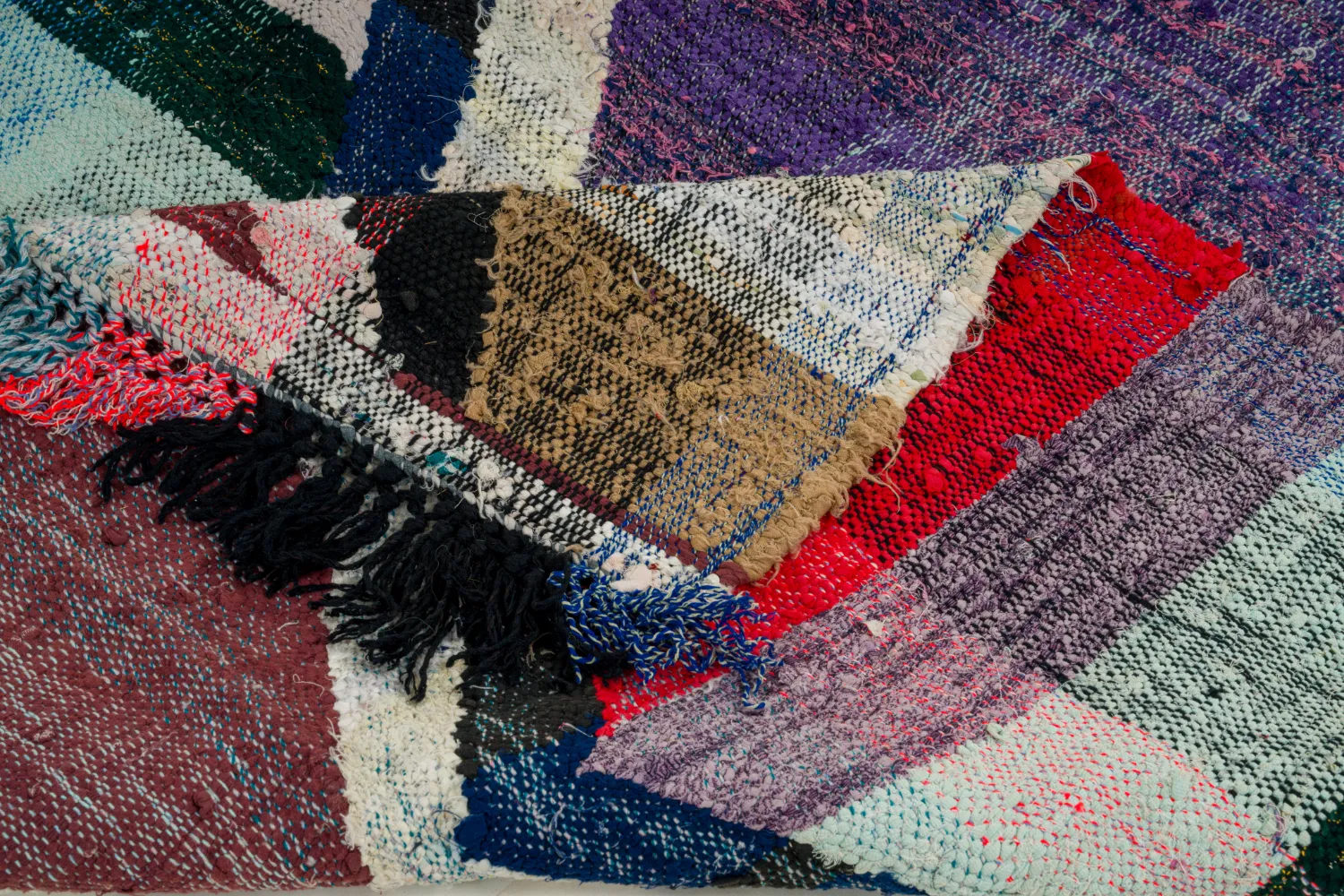 Marokkói Boucherouite szőnyeg 125 x 210 cm