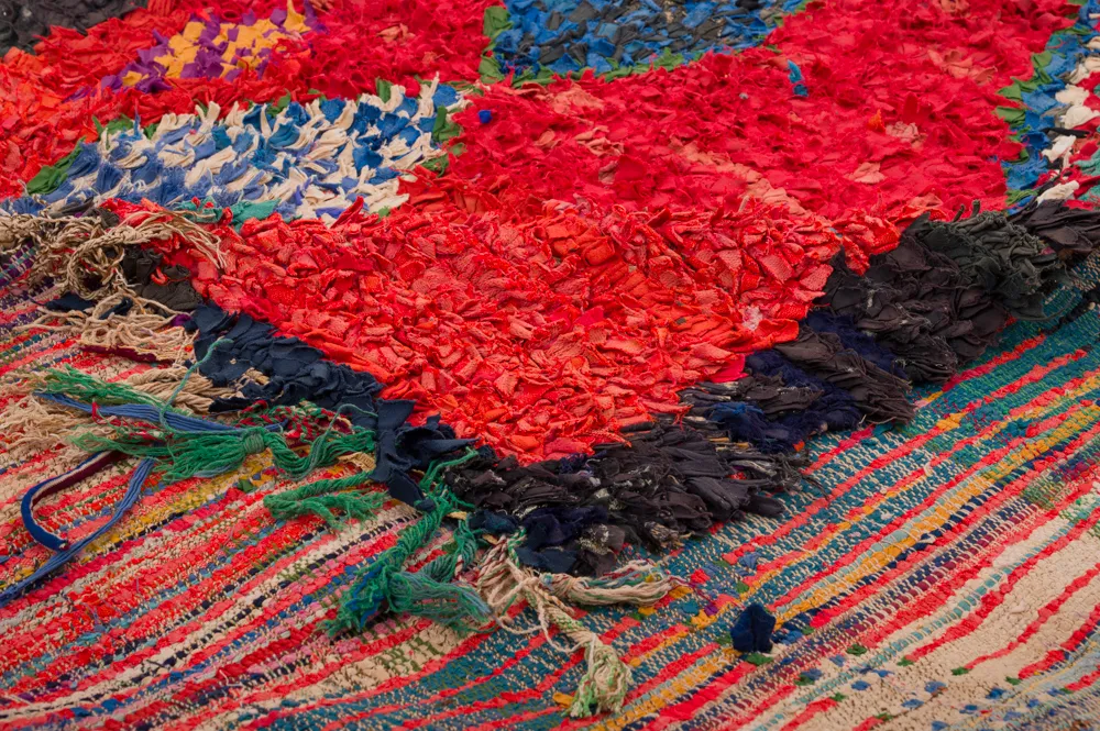 Marokkói Boucherouite szőnyeg 290 x 150 cm