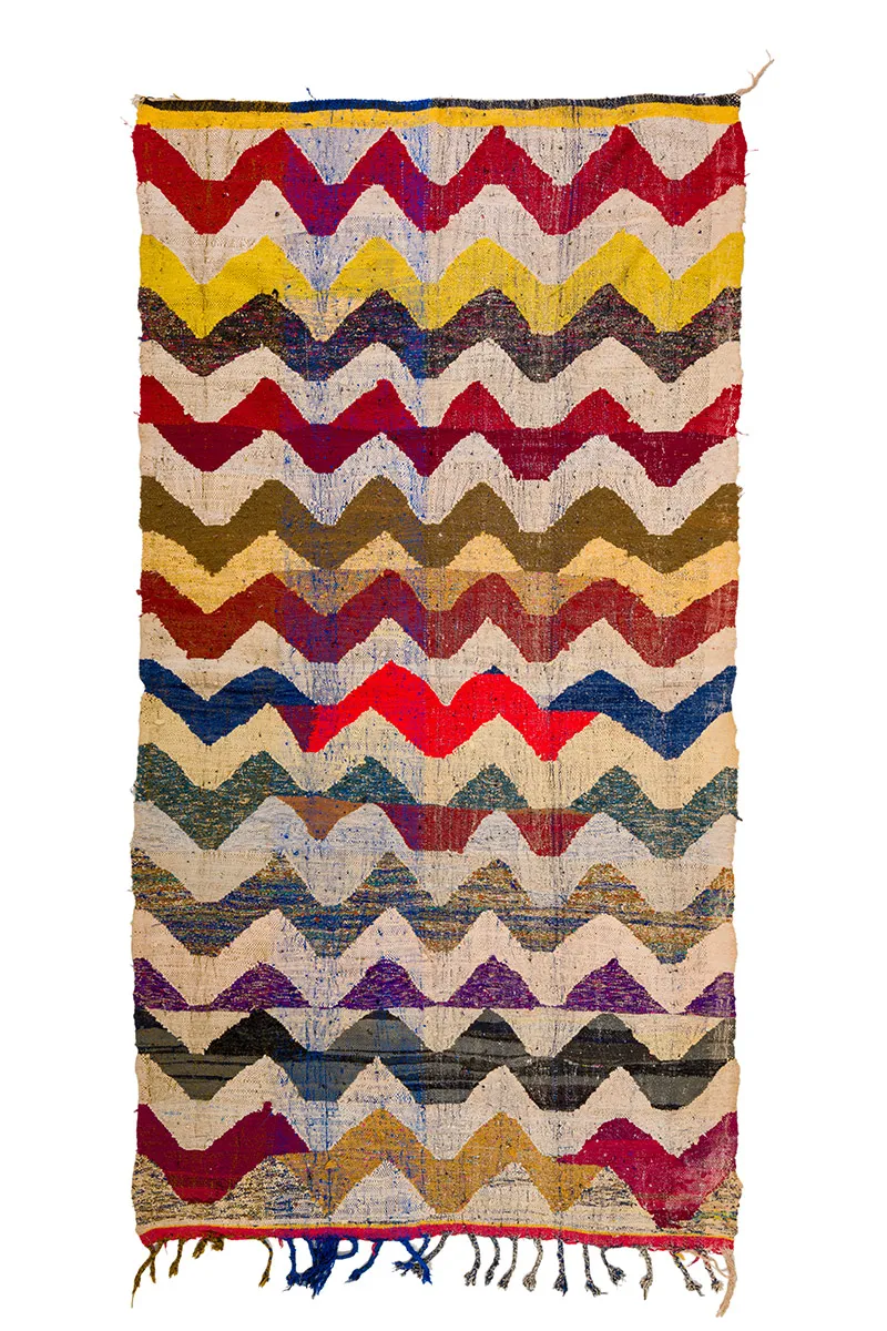 Marokkói Boucherouite szőnyeg 150 x 285 cm