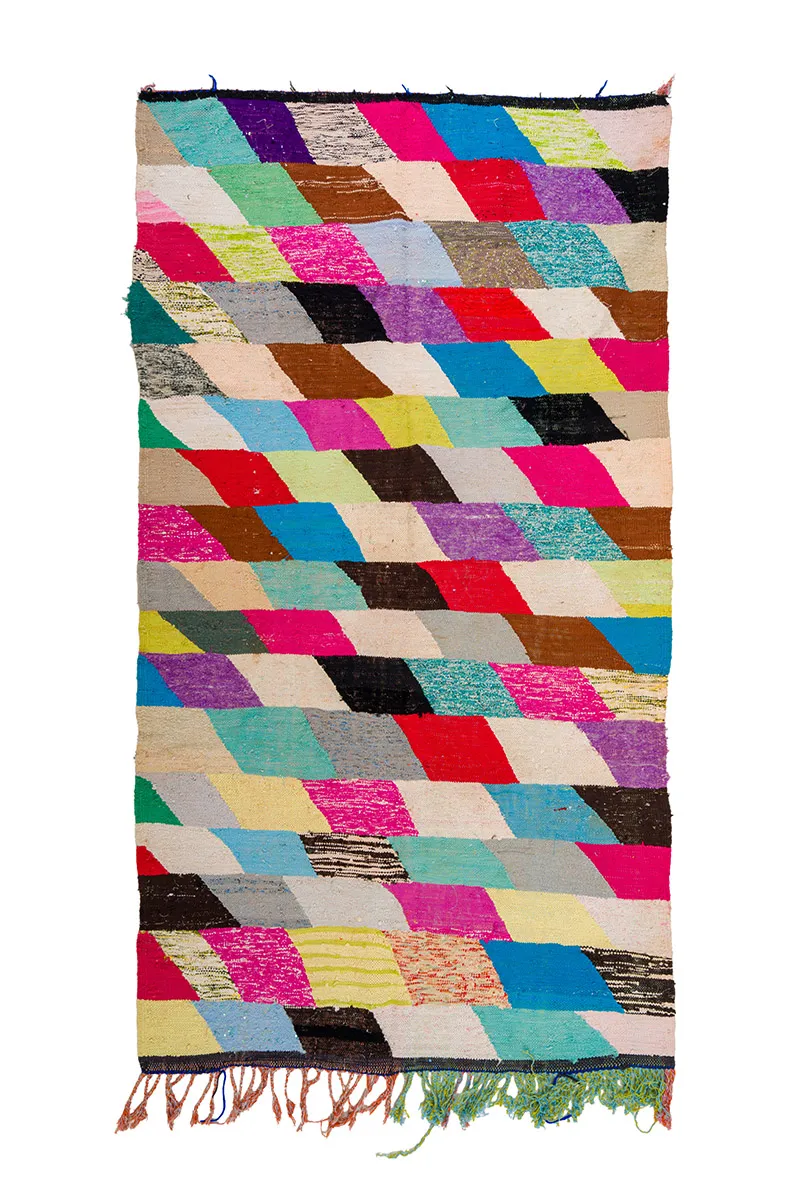 Marokkói Boucherouite szőnyeg 155 x 280 cm