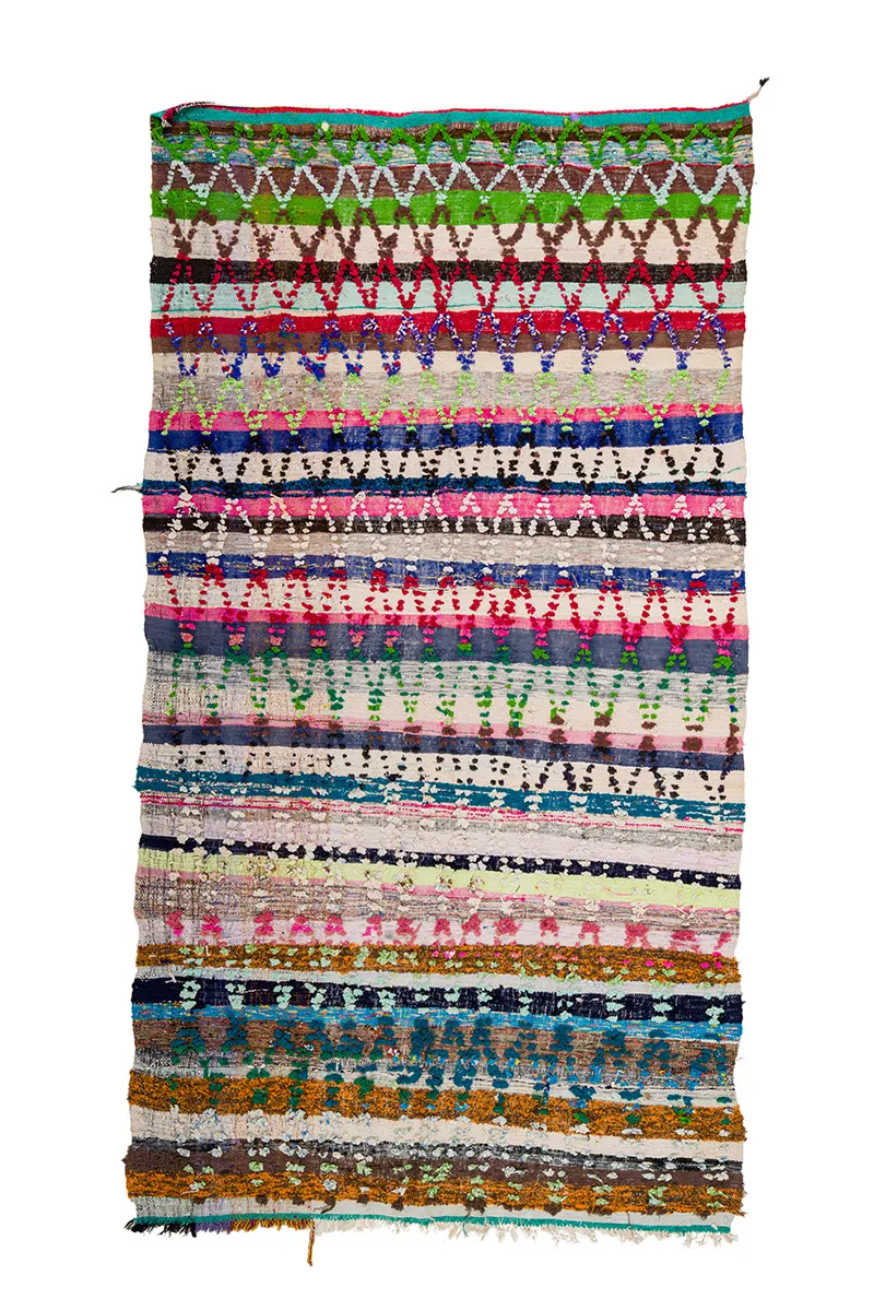 Marokkói Boucherouite szőnyeg 150 x 280 cm