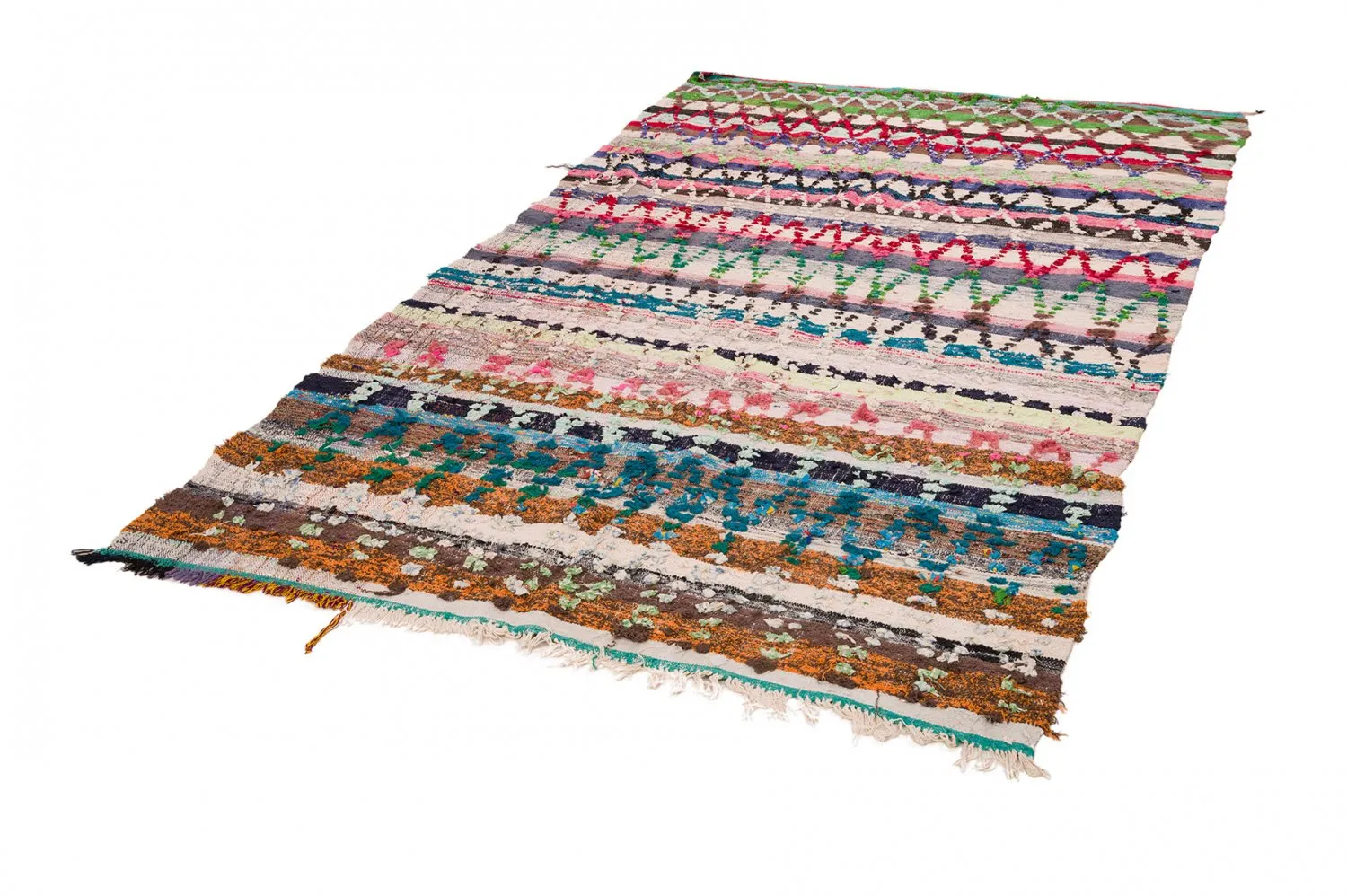 Marokkói Boucherouite szőnyeg 150 x 280 cm