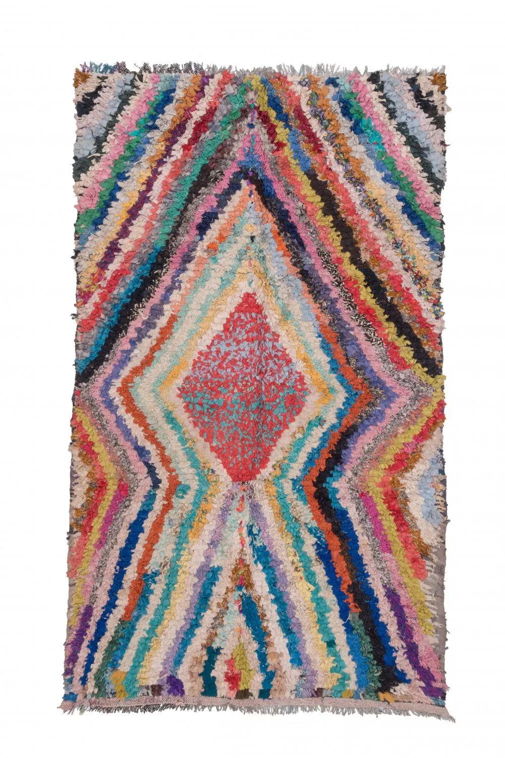 Marokkói Boucherouite szőnyeg 255 x 150 cm