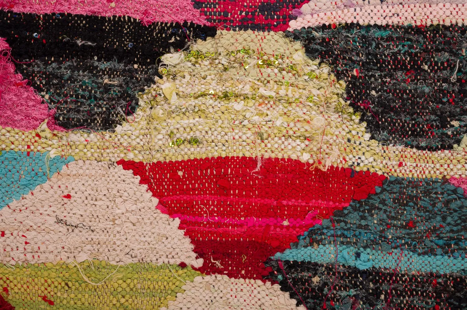 Marokkói Boucherouite szőnyeg 155 x 290 cm