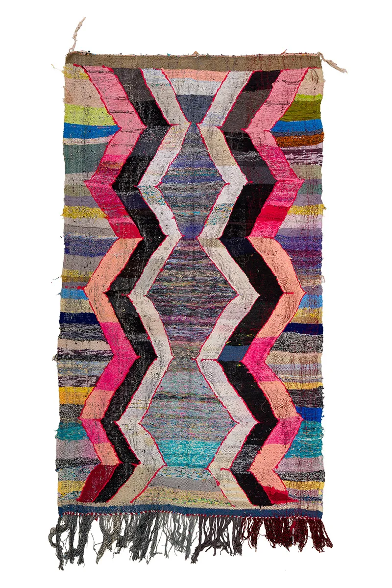 Marokkói Boucherouite szőnyeg 150 x 260 cm