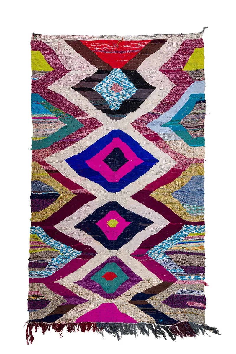 Marokkói Boucherouite szőnyeg 165 x 270 cm