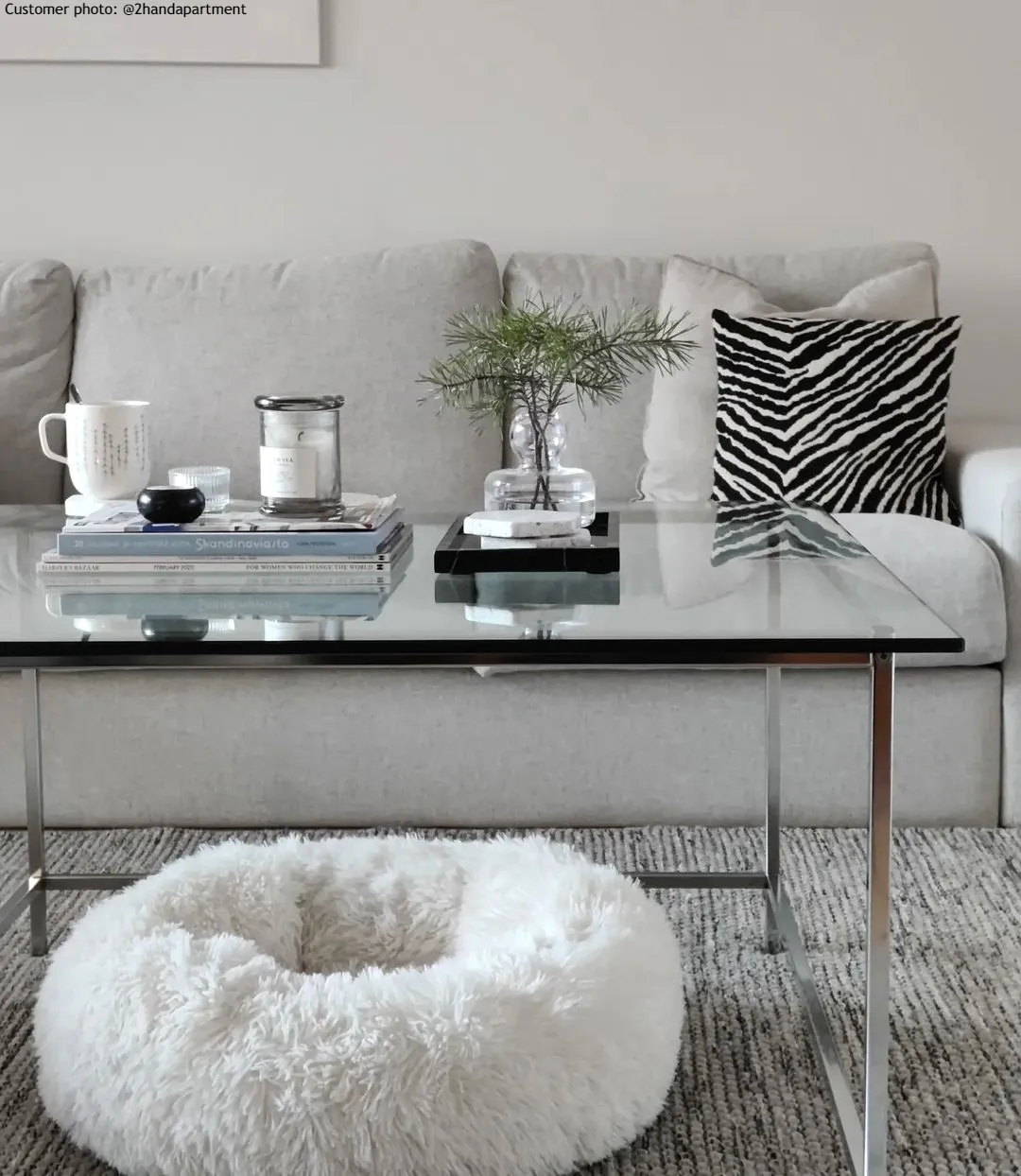 Gyapjúszőnyeg - Otago (szürke/fekete)