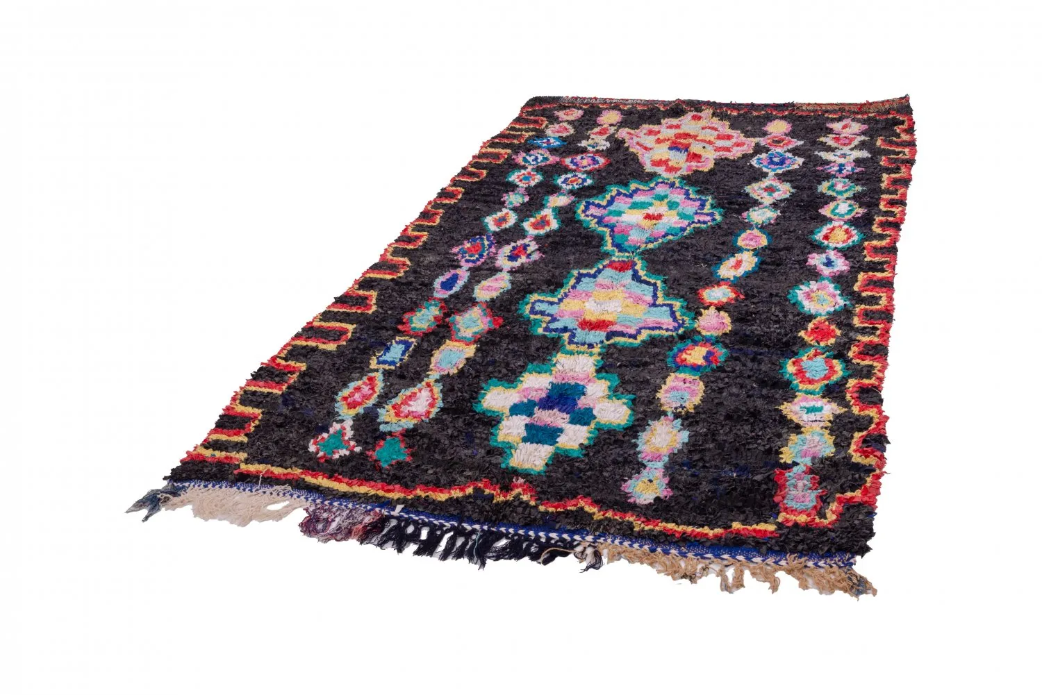 Marokkói Boucherouite szőnyeg 265 x 145 cm