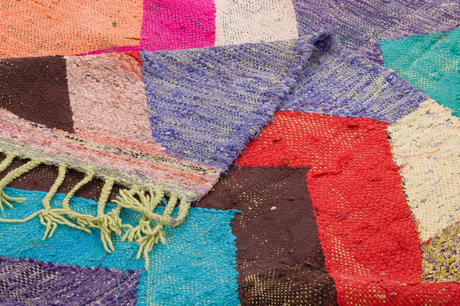 Marokkói Boucherouite szőnyeg 135 x 265 cm